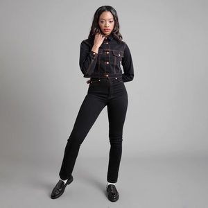 Judi Rosen high waisted cotton denim